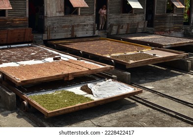 cloves spice drying production Grenada caribbean island