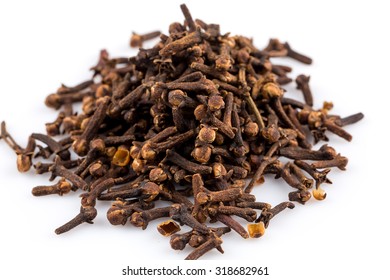 Cloves Spice Isolated On A White Background