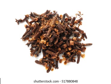 Cloves Spice Isolated On A White Background