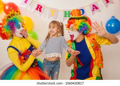 Clown Girl Clown Boy Birthday Child Stock Photo 1060420817 | Shutterstock