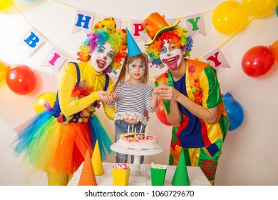 Clown Girl Clown Boy Birthday Little Stock Photo 1060729670 | Shutterstock