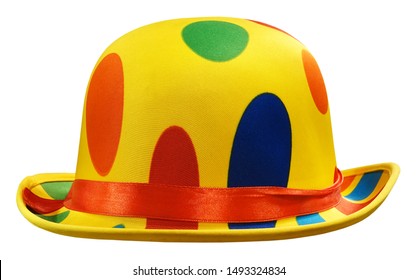 yellow clown hat