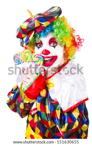 Similar – smiling boy dressed as a clown