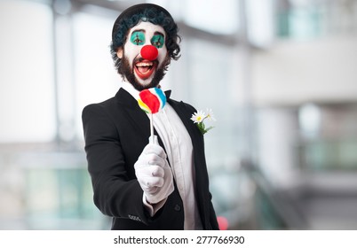 Clown With A Lolly Pop