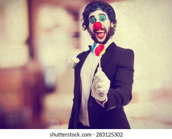 Clown With A Lolly Pop