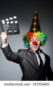 Clown With The Movie Board