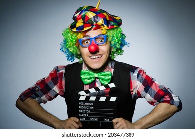 Clown With The Movie Board