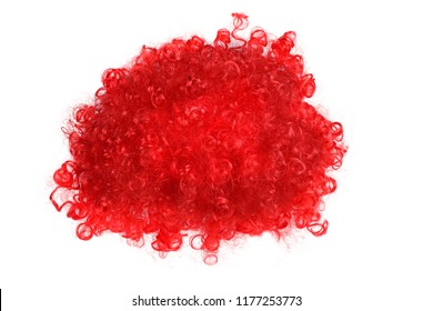 Clown wig isolated on white
