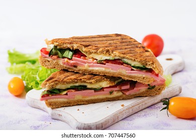 Club Sandwich Panini Ham Tomato Cheese Stock Photo 707447560 | Shutterstock