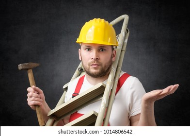 Clumsy Worker With Tools