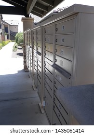 Cluster Of Apartment Mail Boxes Taken 6-18-2019 In Moreno Valley,Ca 