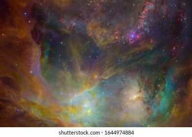 Cluster of stars in deep space. Milky way galaxy. Elements of this image furnished by NASA. - Shutterstock ID 1644974884