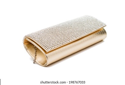 Clutch Bag On A White Background