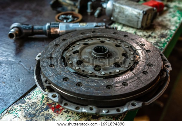 the clutch of the car close up failed and is\
repaired at the car service