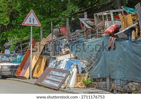 Clutter of Old Things Junk Trash Waste Garbage Hoarder House Problem