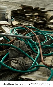 Clutter on a boat dock