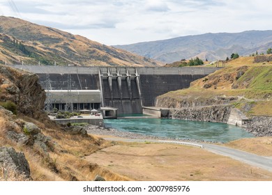 Clyde Hydro Electric Dam On River New Zealand