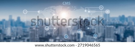 CMS platform and global network connection, website management, content publishing, SEO optimization, digital design, and online performance.