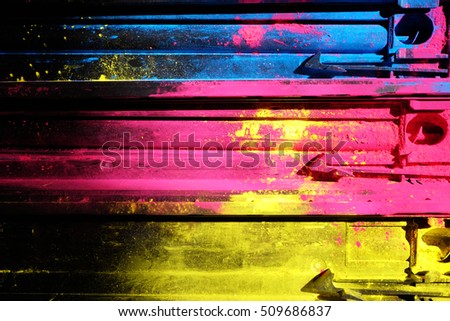 CMYK ink toner ,abstract