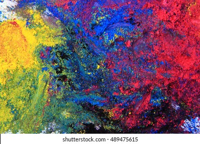 Cmyk Toner Powder (cyan, Magenta, Yellow, Black) As Nice Color Background