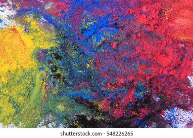 Cmyk Toner Powder (cyan, Magenta, Yellow, Black) As Nice Color Background