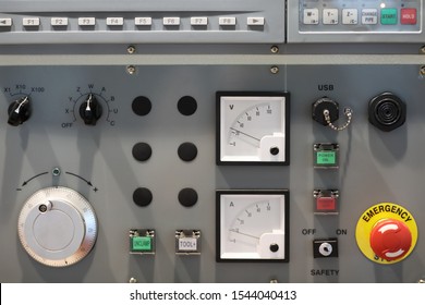 Cnc Machine Control Panel Voltmeter Ammeter Stock Photo (Edit Now ...