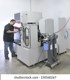 CNC Machine Operator On A Wire EDM 