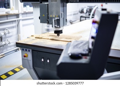 CNC Milling Machine While Working