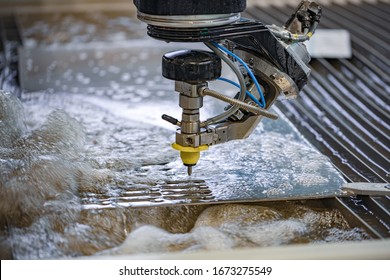 CNC Water Jet Cutting Machine Modern Industrial Technology.