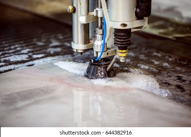 CNC Water Jet Cutting Machine Modern Industrial Technology.