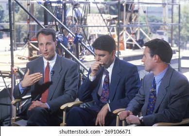 CNN News Commentators Discussing The O.J. Simpson Trial, Los Angeles, CA