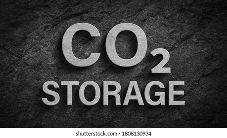 Co2 Storage 3d Symbol Carbon Dioxide Storaged In Coal