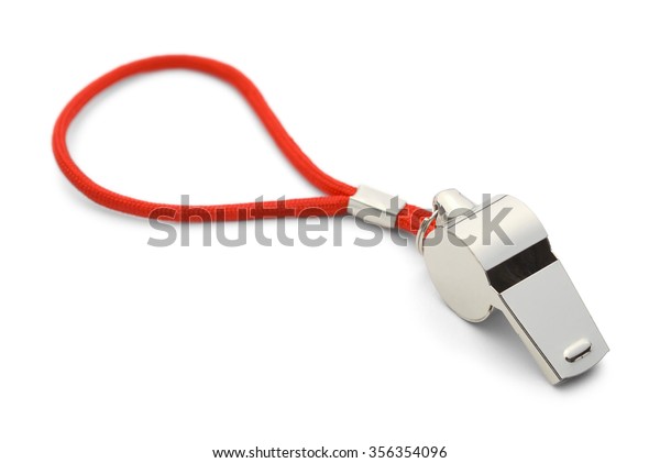 Coach Gym Whistle Red Cord Isolated Stock Photo 356354096 | Shutterstock