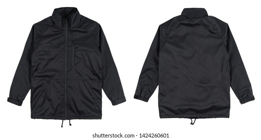 Download Coach Jacket Black Color Front Back Stock Photo Edit Now 1424260601