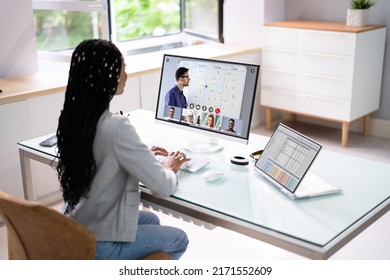 Coaching Lecture Virtual Remote Training Session Stock Photo 2171552609 ...