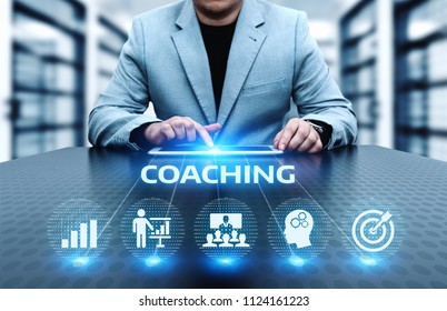 Coaching Mentoring Education Business Training Development E-learning Concept.