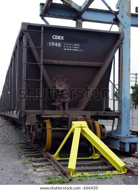 Coal car at the end of the
line