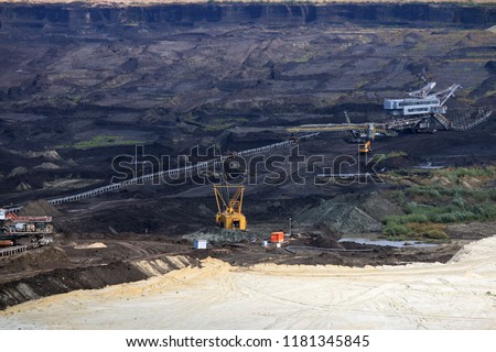 coal mine with excavators and machinery Kostolac Serbia Stock photo © 