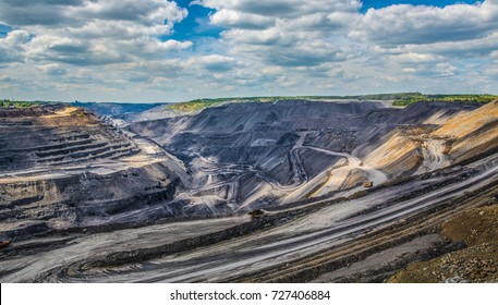 Coal mine, view. Mine