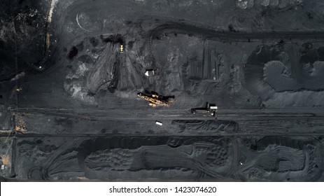 Coal Mining Aerial Above Industry Fuel