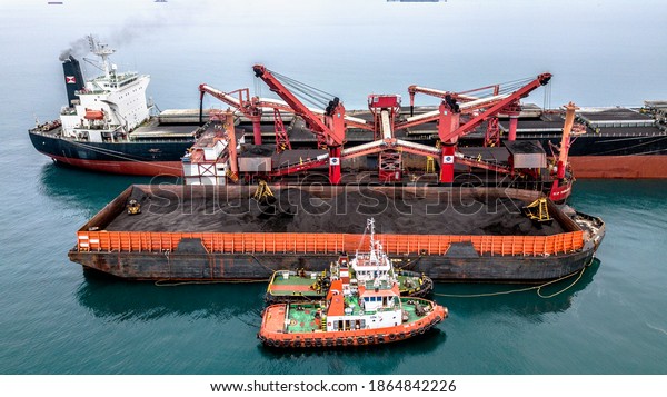 Coal Oil Transportation Tug Barge\
Tanker sea river Mother Vessel seatruck\
trucking