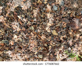 Coal Slag Residues In The Dump Of The Road