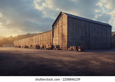 Coal storage in a large warehouse. Energy security - Shutterstock ID 2208846239