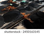 a coal storage yard in Ningbo City, China