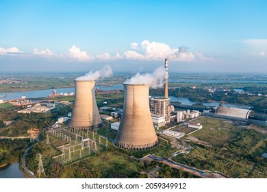 Coal Thermal Power Plant Scene