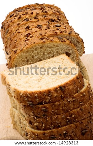 Similar – Image, Stock Photo Rustic bread on wooden table