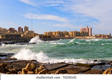 The Coast Of Alexandria, Egypt 	