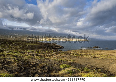 The coast of Atlantic ocean near Punta de Abona, Tenerife, Canary islands, Spain