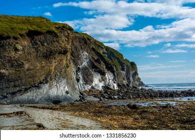 Coast and cliffs. Kodiak's shore