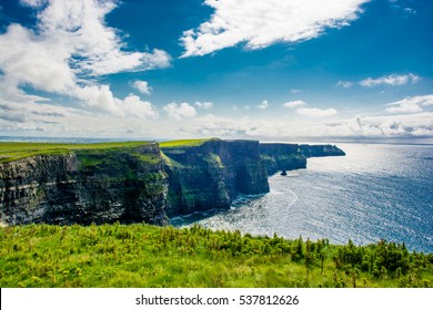 Coast At The Cliffs Of Moher In Ireland